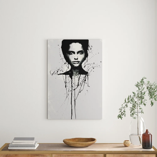 Enigma Black Swan Graphic Art Print on Canvas
