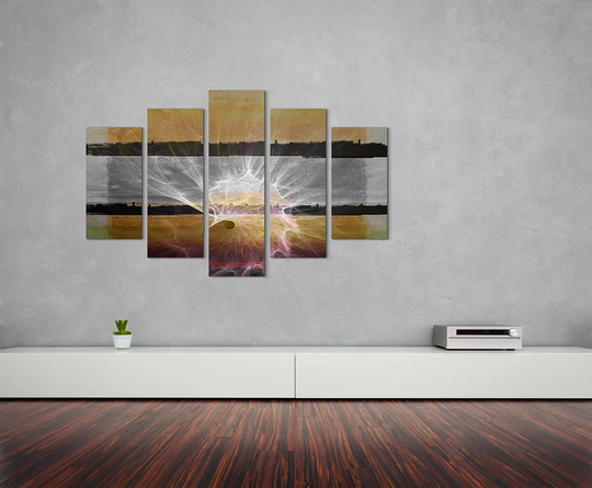 Enigma Scultpure Abstract 1280 Graphic Art Print Multi-Piece Image on Canvas