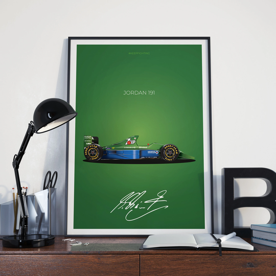 Michael Schumacher Formula 1 Jordan 191 F1 Poster
