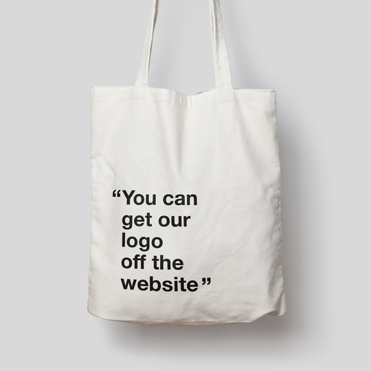 You Can Get Our Logo Off The Website Bag