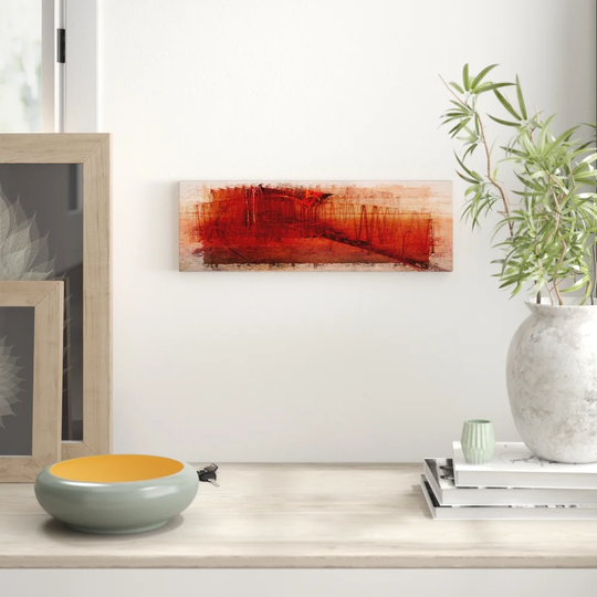 Enigma Panorama Abstract 079 Graphic Art Print on Canvas