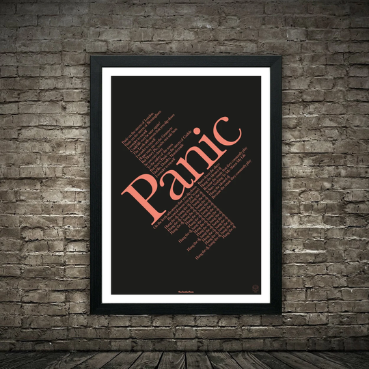 The Smiths Panic Lyrics Poster Print