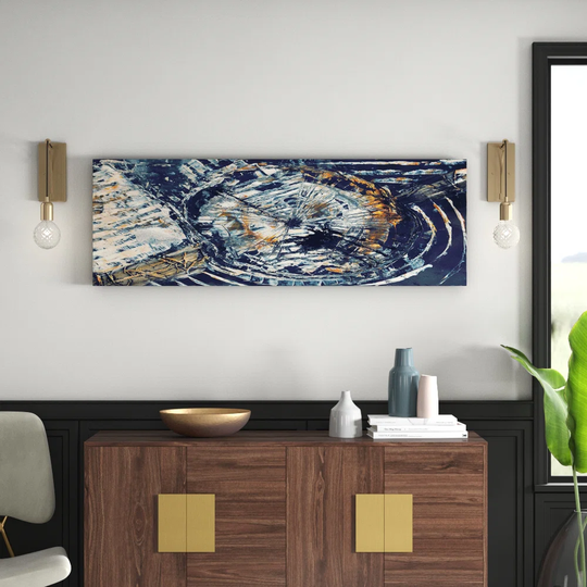Enigma Panorama Abstract 857 Graphic Art Print on Canvas