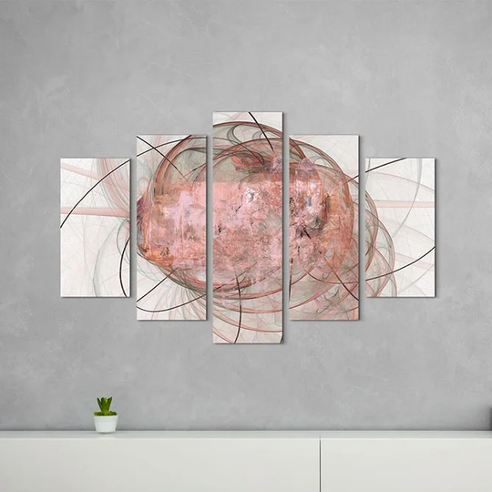 Enigma Scultpure Abstract 1244 Graphic Art Print Multi-Piece Image on Canvas