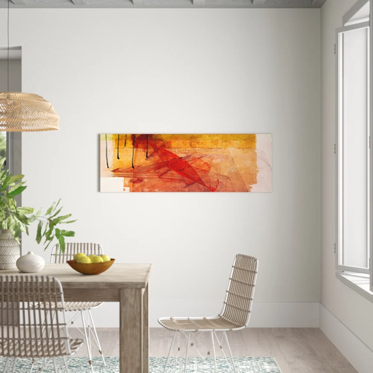 Panorama Abstract 210 Graphic Art Print on Canvas