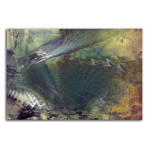 Enigma 444 Abstract Graphic Art Print on Canvas
