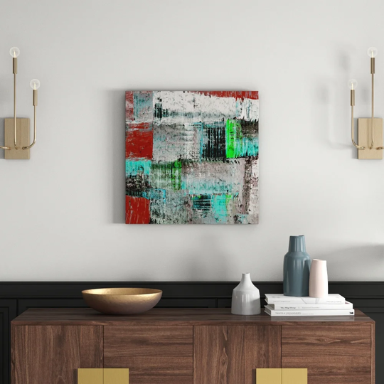 Enigma Abstract 925 Graphic Art Print on Canvas