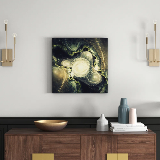 Enigma Abstract 405 Graphic Art Print on Canvas