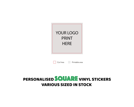 Personalised Waterproof Square Vinyl Stickers Decals Personalized Business Packaging Labels Any Image Logo Design On Permanent Custom Vinyl