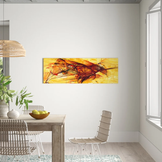 Enigma Panorama Abstract 368 Graphic Art Print on Canvas