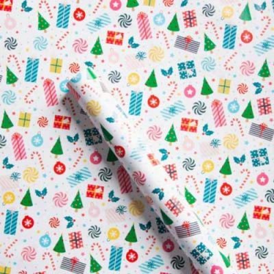 Festive Brights 3M Roll Wrap