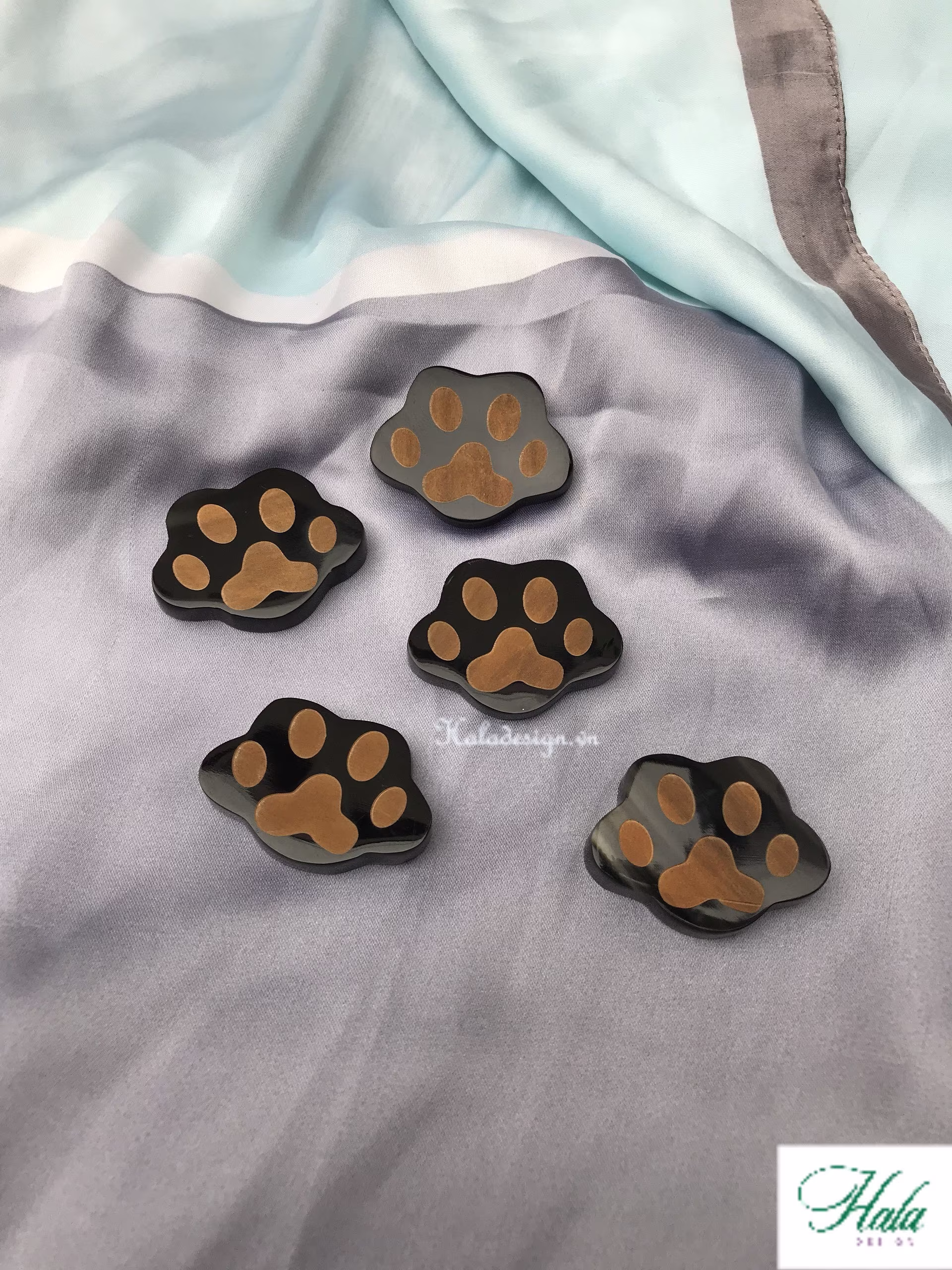 Kawaii Buffalo Horn Cat Paw Chopstick Rest, Hashioki Chopsticks Rest Set, Japanese Chopstick , Cute Rest