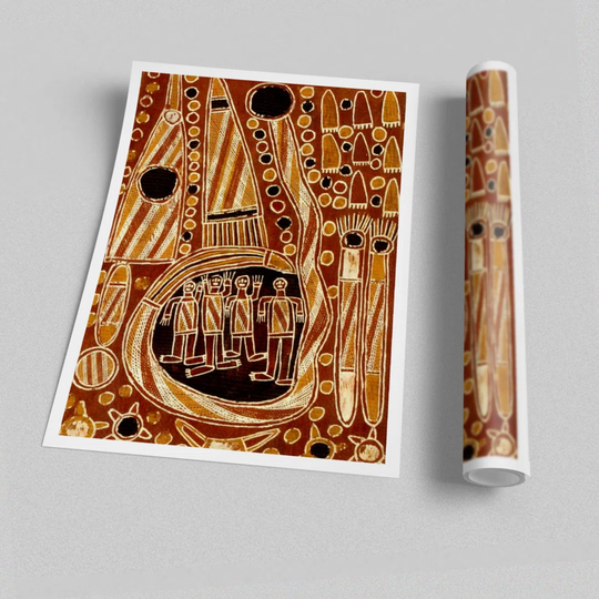 Aboriginal Dawidi Mca Ethnic - Graphic Art Print on Paper