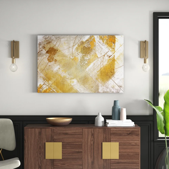 Abstract 909 - Wrapped Canvas Graphic Art Print on Canvas