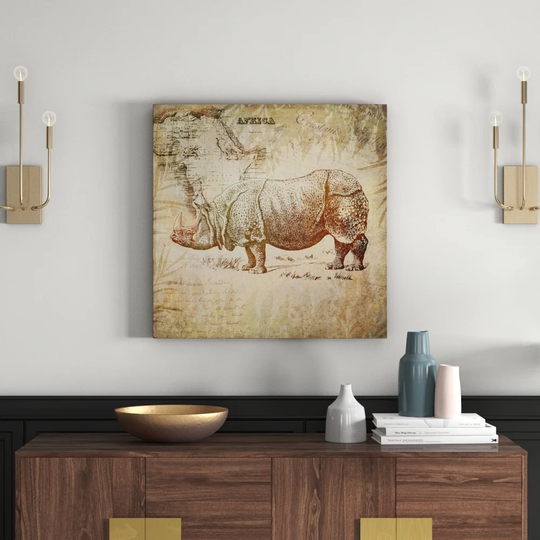 Vintage Animal Color 9 - Graphic Art Print