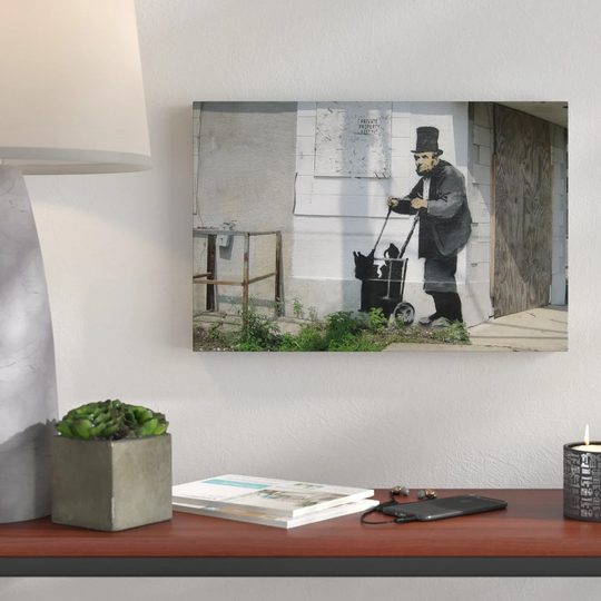 Lincoln by Banksy - Wrapped Canvas Graphic Art Print
