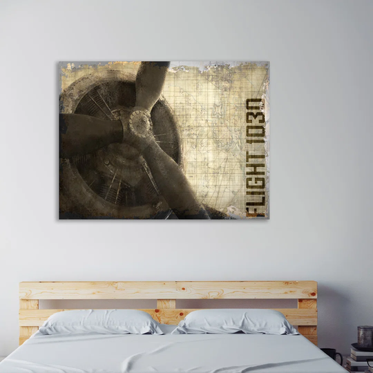 Vintage Flight 1030 by Kimberly Allen - Wrapped Canvas Graphic Art Print