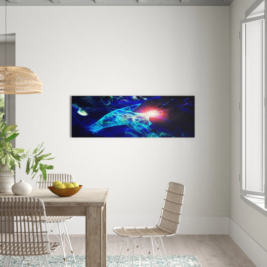 Enigma Panorama Abstract 1049 Graphic Art Print on Canvas