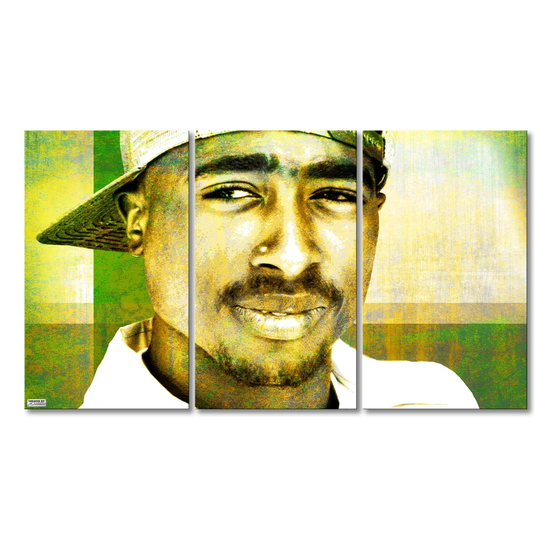 2Pac 3 Piece Graphic Art on Canvas Set