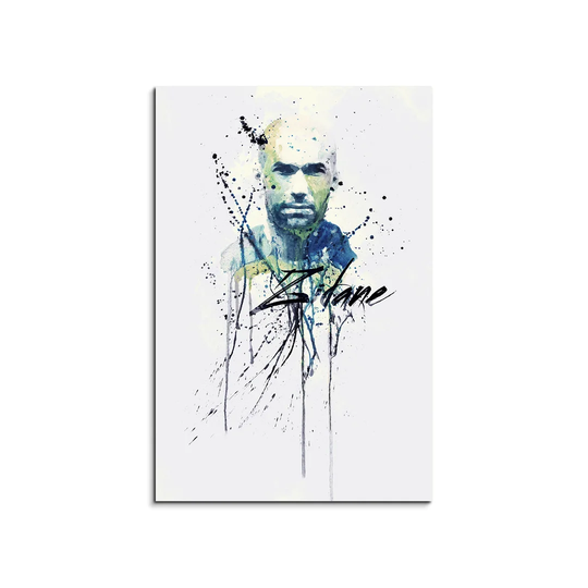 Enigma Zinedine Zidane Graphic Art Print on Canvas