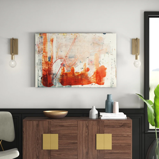 Enigma 827 Abstract Graphic Art Print on Canvas