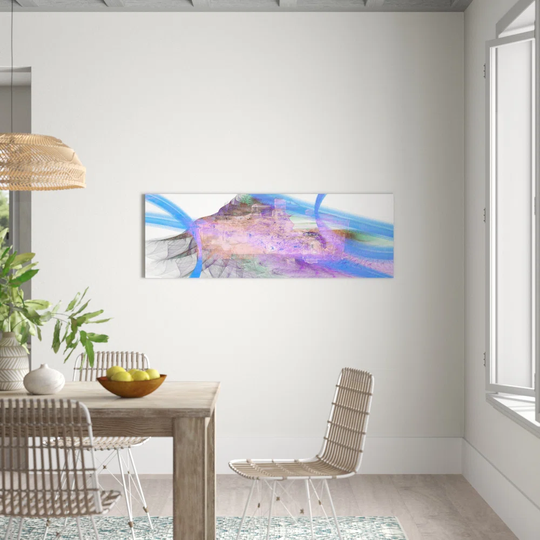 Enigma Panorama Abstract 1458 Graphic Art Print on Canvas