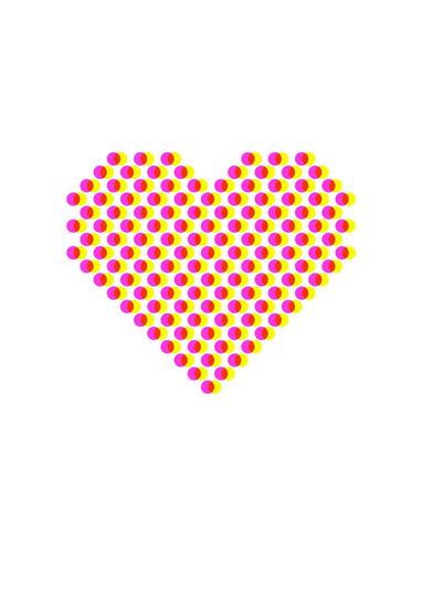 'Heart Dots' by Coni Della Vedova Graphic Art