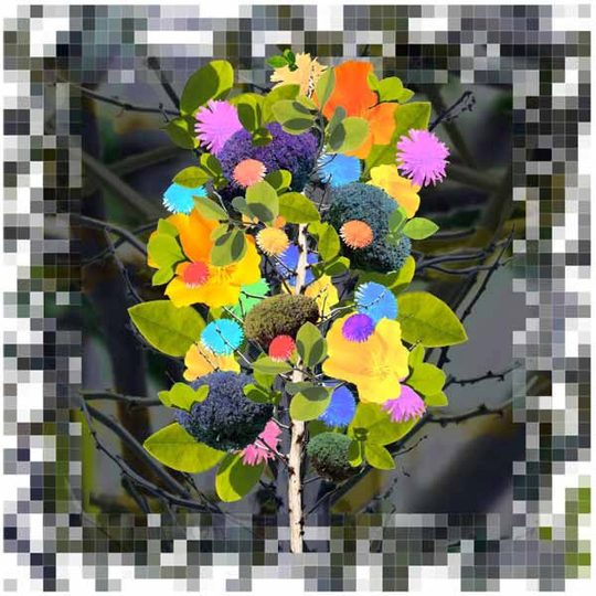 Tree 2 | Single Tree 17x17 | Unframed Print