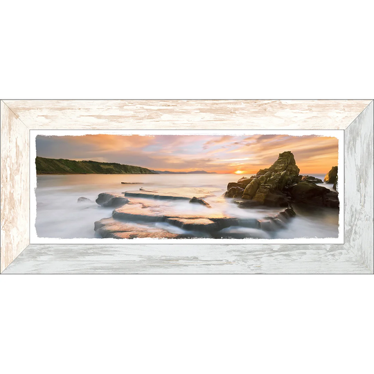 'Yellow & Red Sky II" Framed Graphic Art Print