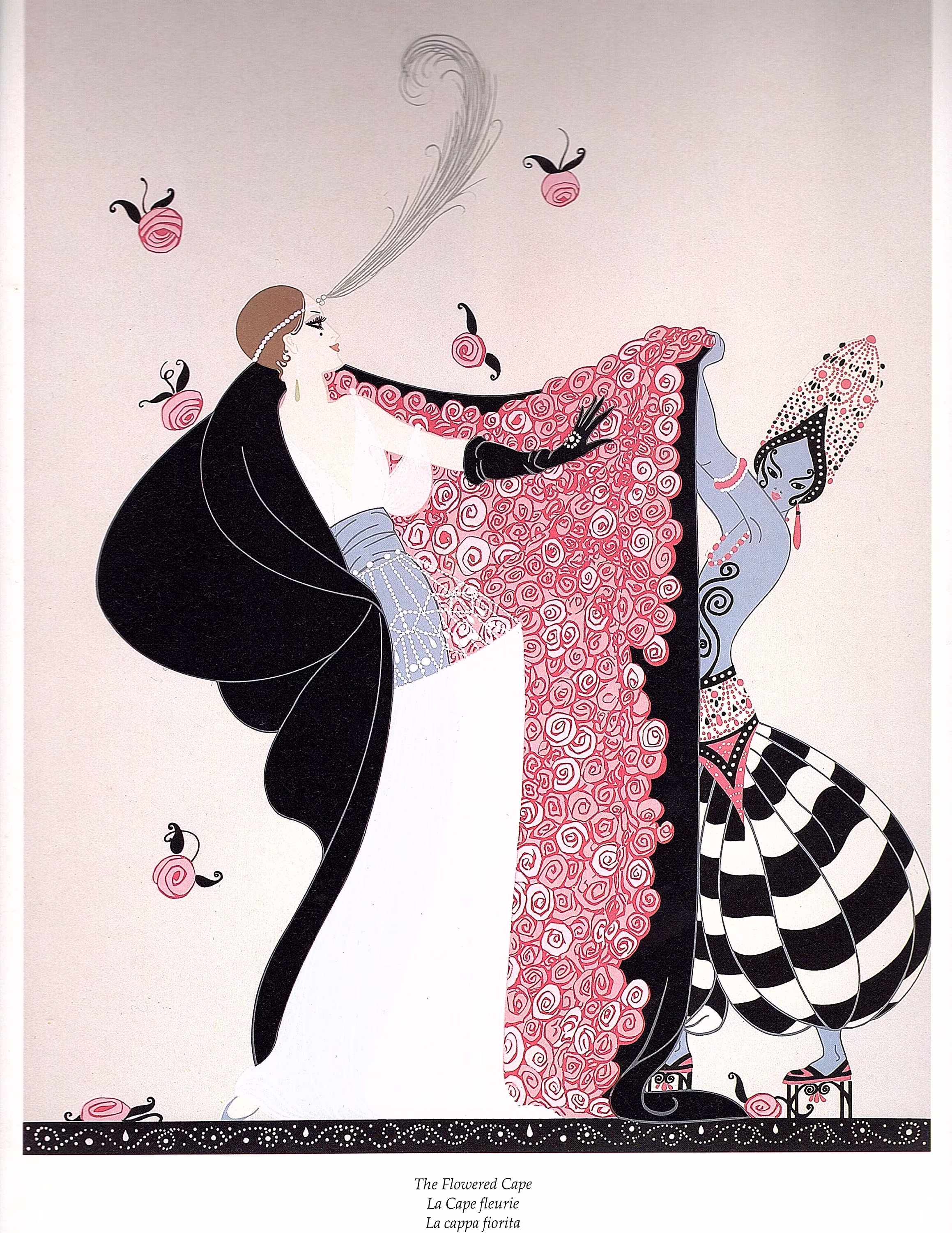 New Erte Graphics Flowered Coat