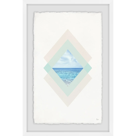 Diamond of Sea by Eyre Tarney - Picture Frame Graphic Art Print on Paper