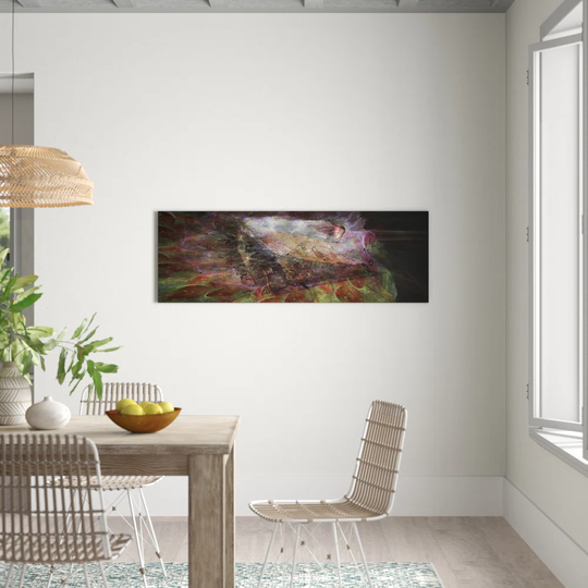 Enigma Panorama Abstract 1433 Graphic Art Print on Canvas