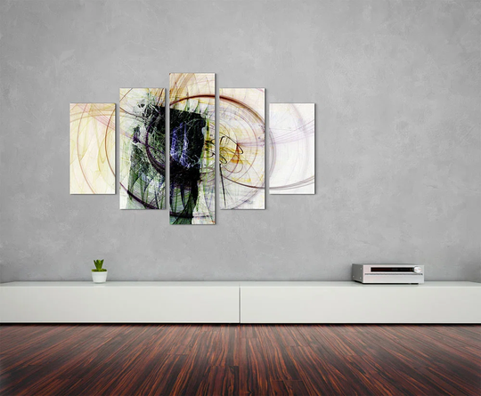 Enigma Sculpture Abstract 1307 Graphic Art Print Multi-Piece Image on Canvas