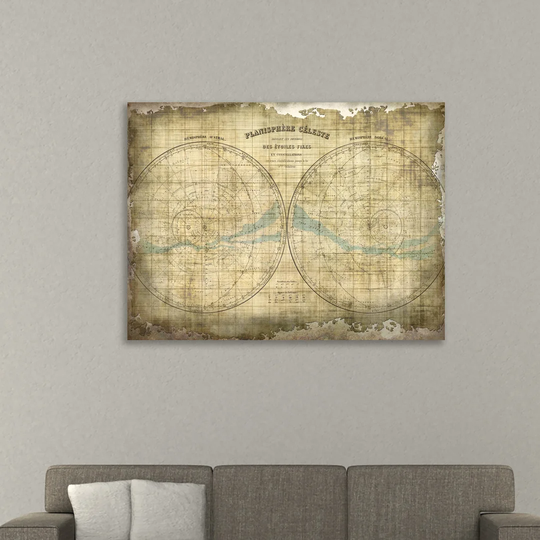Constellation Map 1 by Kimberly Allen - Wrapped Canvas Graphic Art Print