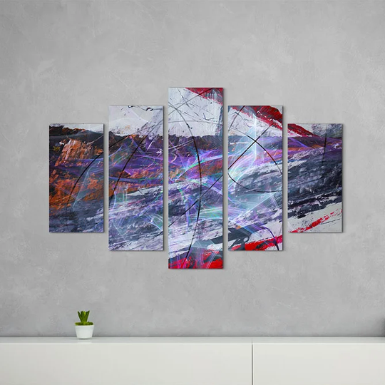 Enigma Scultpure Abstract 1245 Graphic Art Print Multi-Piece Image on Canvas