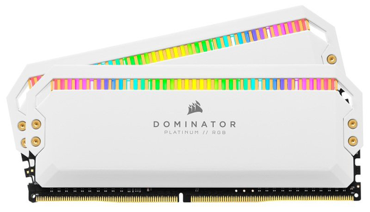 Corsair Dominator Platinum Rgb 32GB (4x8GB) DDR4 3600 (PC4-28800) C18 1.35V Desktop Memory - White