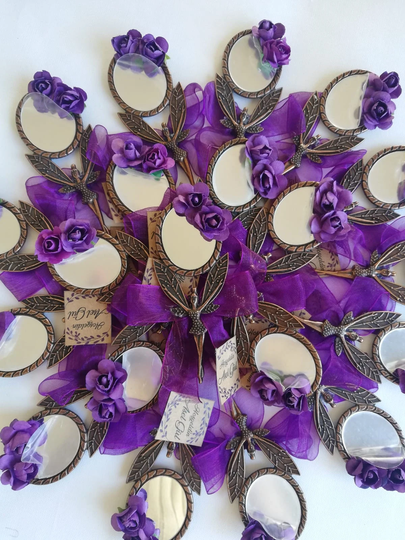Personalised Wedding Party Thank You Hand Mirror Favor For Guests, Luxury Favors, Engagement Favors, Guest/20Pcs