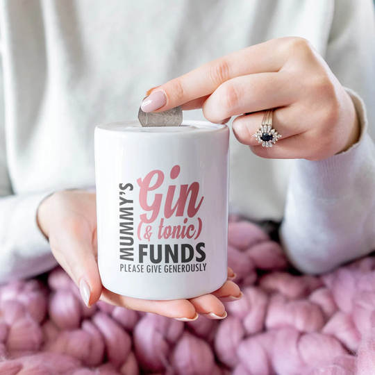 Gin Money Box - Personalised Funny Piggy Bank