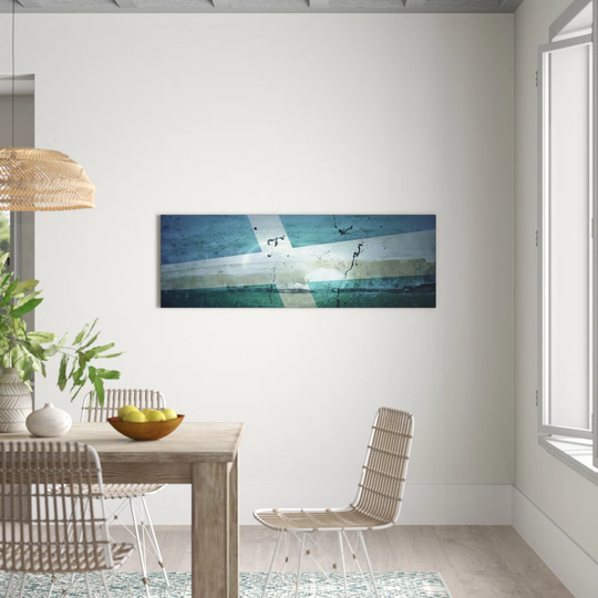 Enigma Panorama Abstract 1477 Graphic Art Print on Canvas