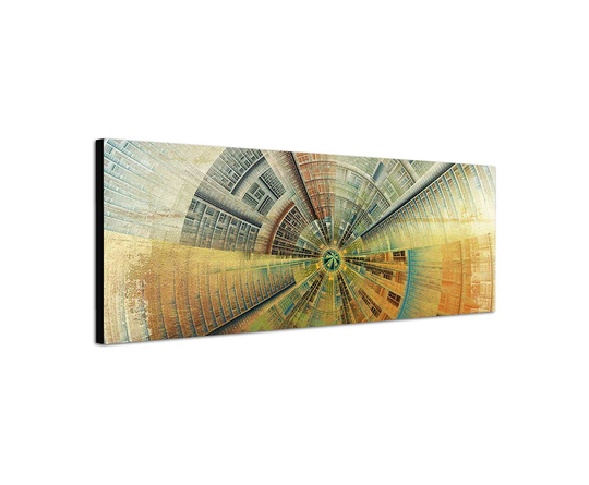 Enigma Panorama Abstract 429 Graphic Art Print on Canvas