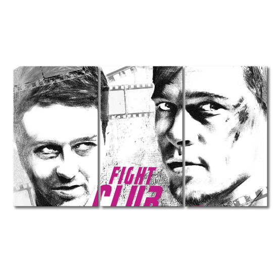 Fight Club 3 Piece Graphic Art on Canvas Set