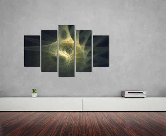 Enigma Scultpure Abstract 1297 Graphic Art Print Multi-Piece Image on Canvas