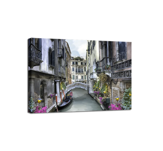 'Venice' Graphic Art Print on Canvas