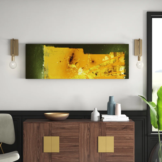 Enigma Panorama Abstract 810 Graphic Art Print on Canvas