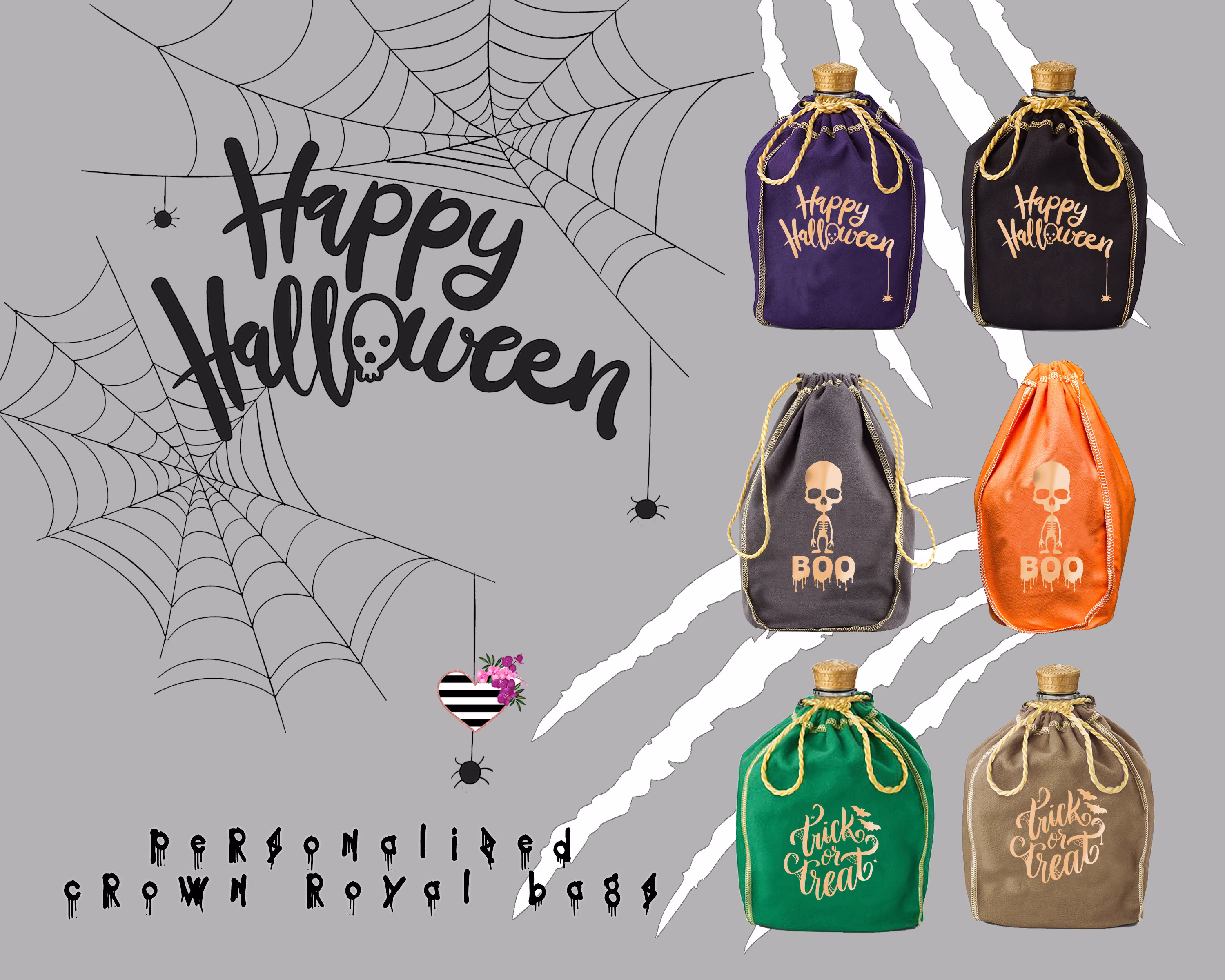 Halloween - Personalized Crown Royal Bag Makes The Perfect Gift For All Our Favorite Guys