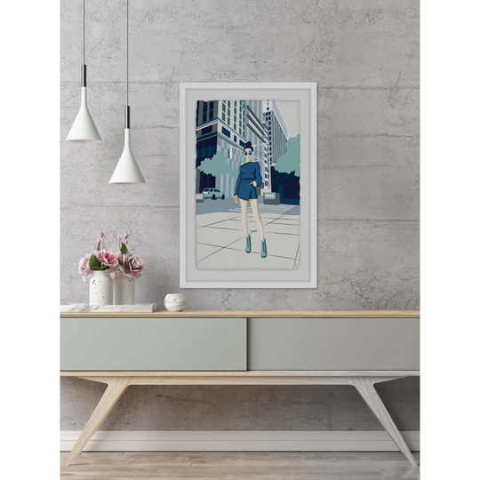 High Street Fashion - Picture Frame Graphic Art Print on Paper
