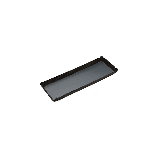 MasterClass Non-Stick Loose Base Rectangular Fluted Flan / Quiche Tin