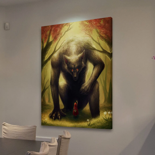 Little Red Riding Hood by Jonas Jödicke - Wrapped Canvas Graphic Art Print