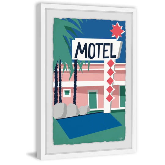 Motel II by Julia Posokhova - Picture Frame Graphic Art Print on Paper