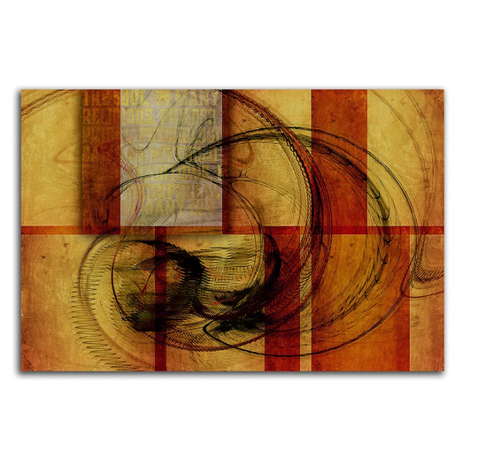 Enigma Abstract 078 Graphic Art Print on Canvas